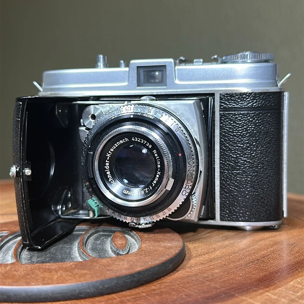 KODAK Retina 1b (small b) with case - Working
